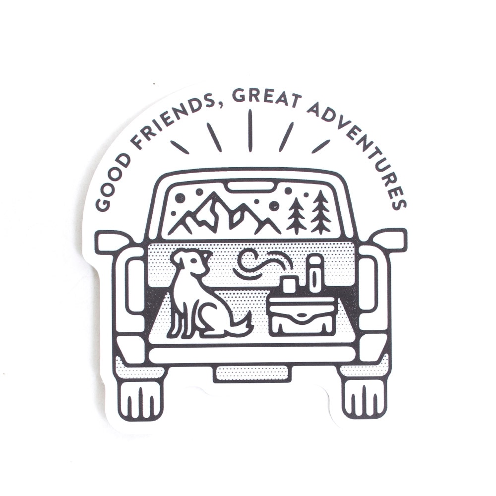 Stickers Northwest, Stickers, Art & School, 3", Jeep Good Friends Great Adventures, 632546